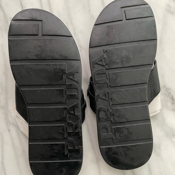 Prada Leather Sandals - Men’s Size 11 - Picture 5 of 8